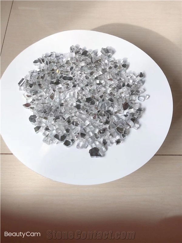 Crushed Fire Glass Chips Fireplace Pit Glass