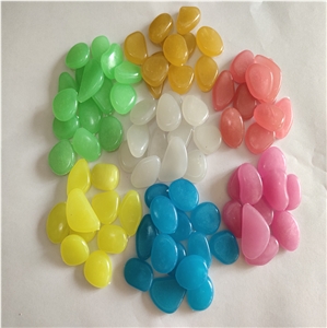 Decoration High Bright Glow In The Dark Luminous Pebble