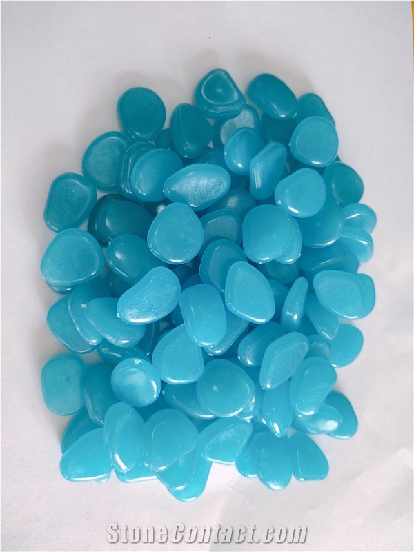 High Quality Decoration Luminous Glowing Resin Pebble