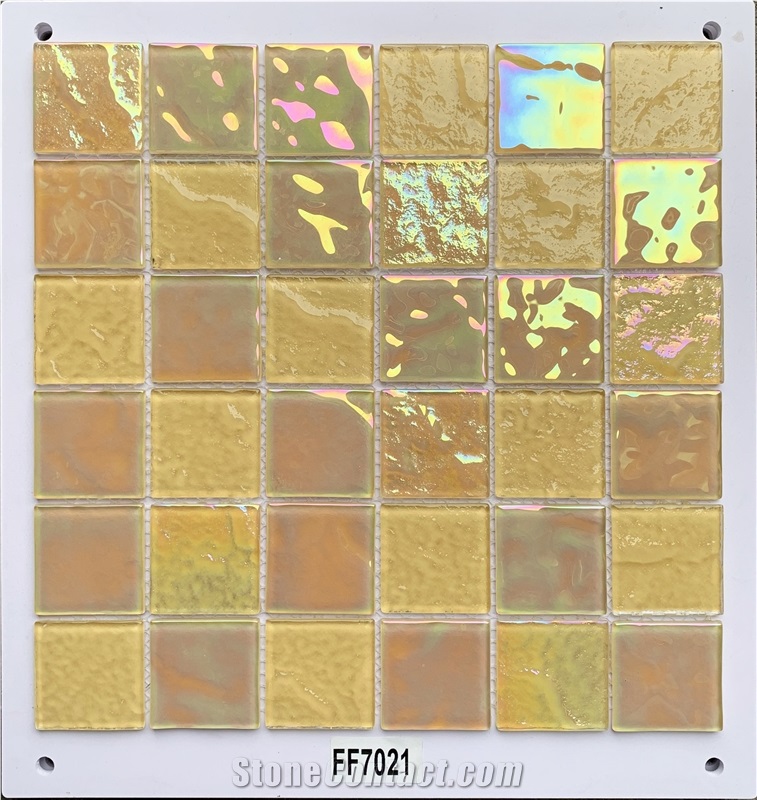 Iridescent Glass Mosaic Tile