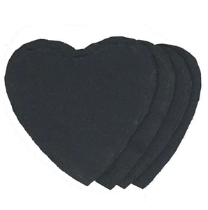 4"Black Slate Stone Coasters For Laser Engraving