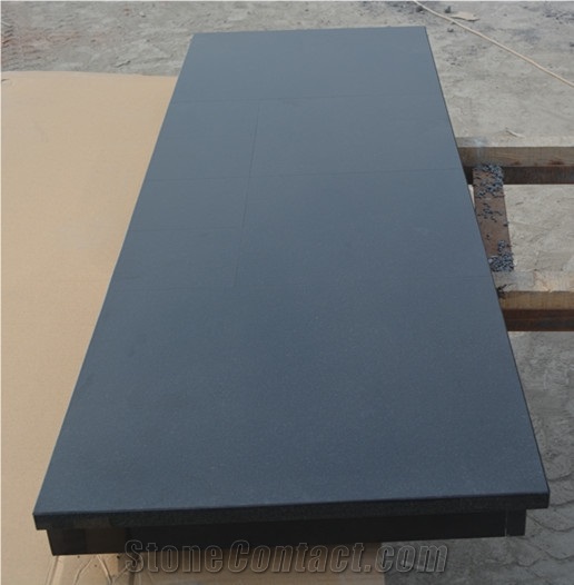 54"X24" With 3" Riser Black Granite Fireplace Hearth
