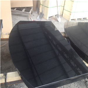 60 X 24" Polished Jointed Curved Granite Fireplace Hearth