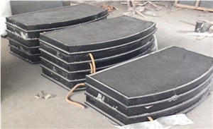 Black Granite Stone Fireplace Hearth Slab