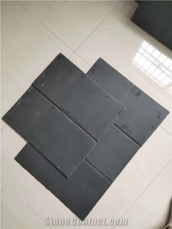 Black Stone Slate Roof Tile