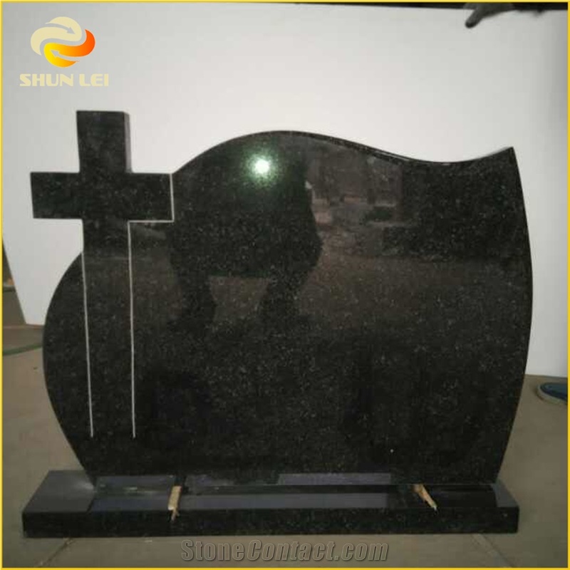 China Cheap Black Granite Headstone