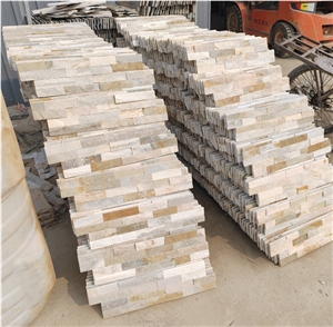 China Popular Beige Color Slate Wall Panel Stone
