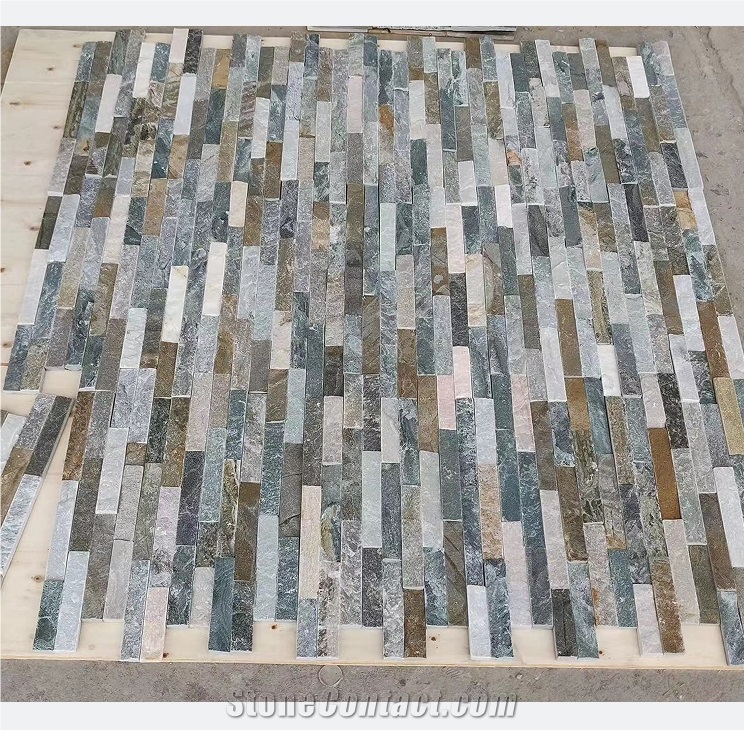 China Popular Beige Color Slate Wall Panel Stone