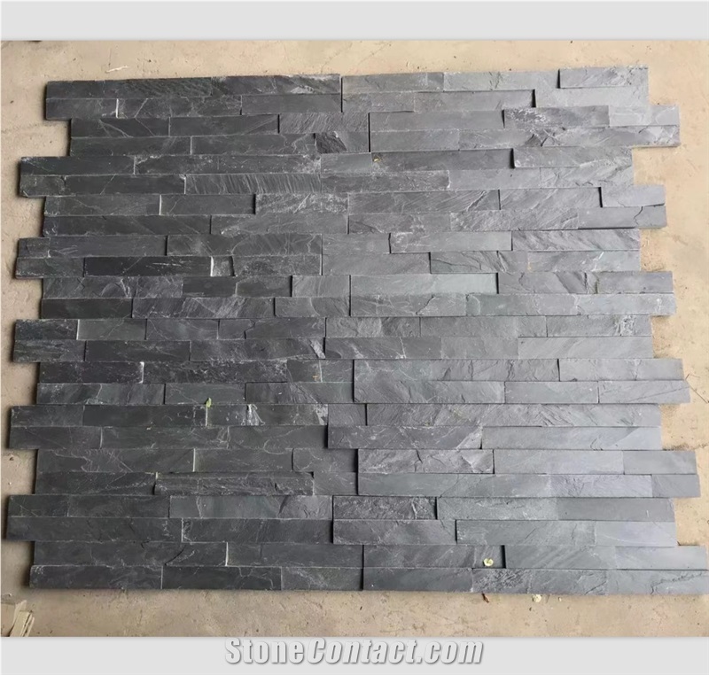 Dark Grey Interior And Exterior Wall Cladding Stone