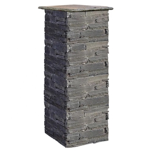 Garden Fence Slate Culture Stone Gate Post Column