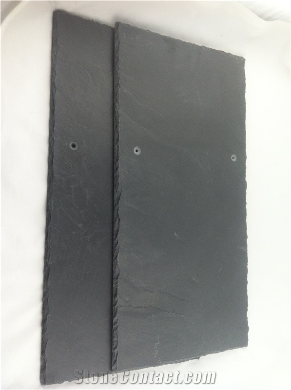 Natural Black Low Calcium Unfading Roofing Slates
