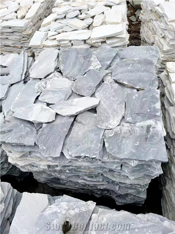 Natural Loose Stone Grey Random Flagstone Wall Cladding