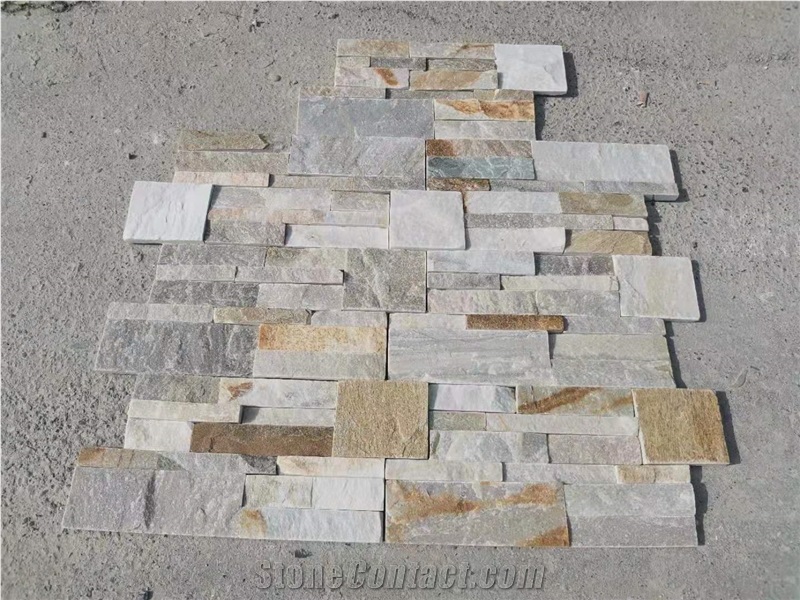 Natural Slate Ledge Stone Panel Cultured Veneer Stacked