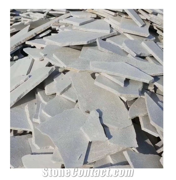 Natural White Quartzite Pave Stone Tiles