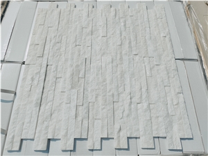 Natural White Quartzite Thin Stone Panels And Corners
