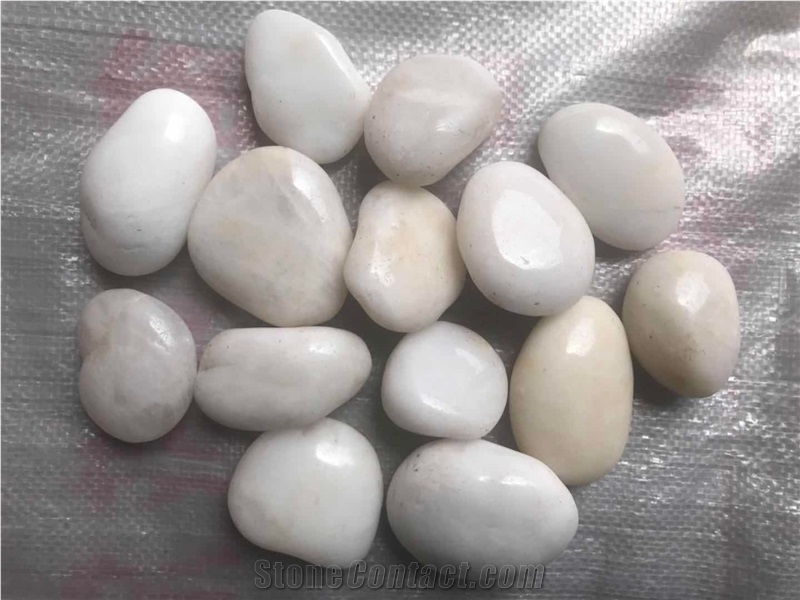 Normal Polished White Pebble Stone