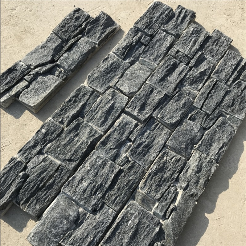 Stone Wall Manufactures Black Decorative Wall Stone