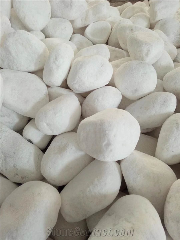 White Round Pebble Stone