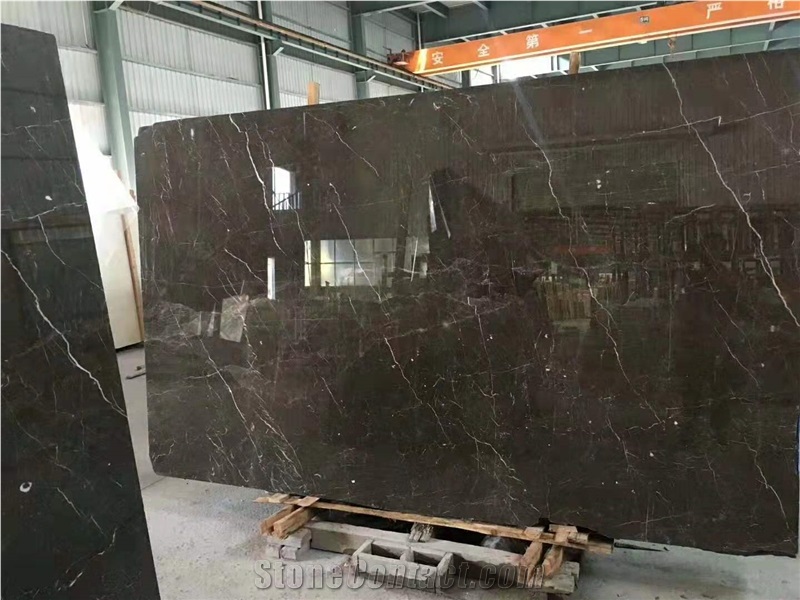 China Nero Portoro Marble Slab For Wall And Floor