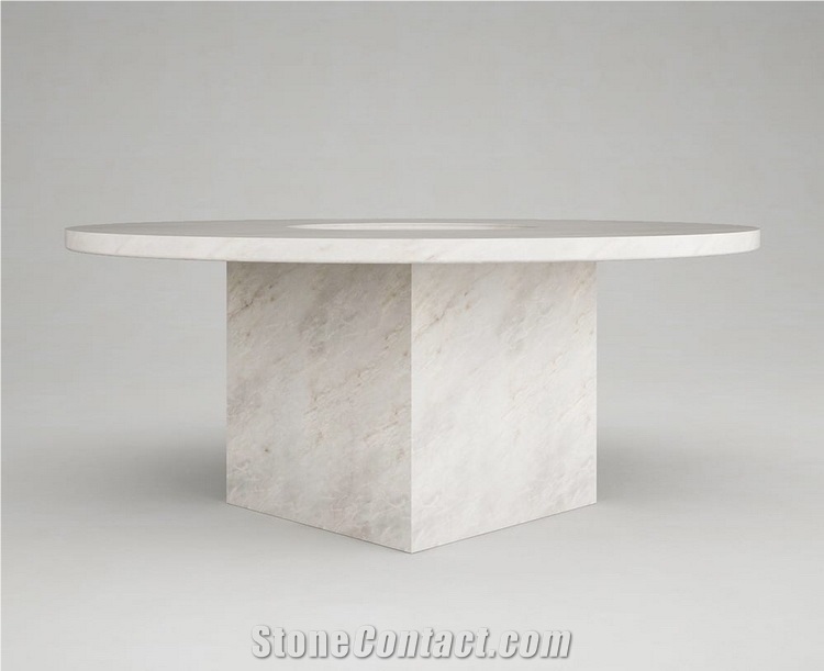 Dining Table Afyon White Marble Marble Tables