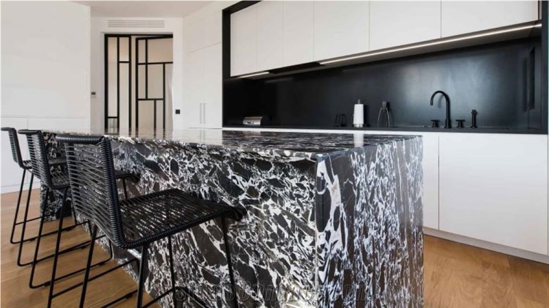 Noir Grand Antique Marble Slabs For Kitchen Countertop