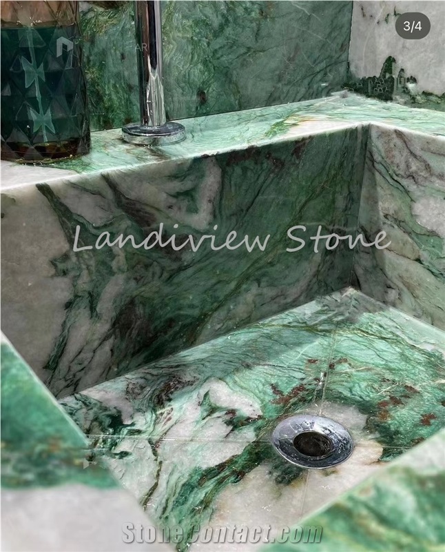 Patagonia Green Quartzite Bathroom Countertop