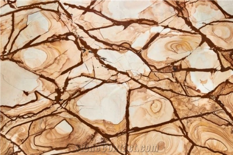 Stone Wood Quartzite Slabs For Kitchen Bathroom Design
