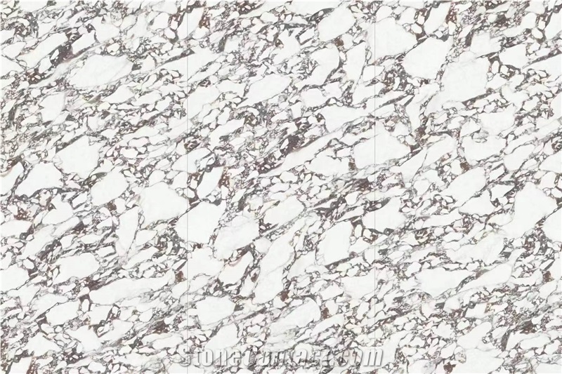 China Sintered Stone Calacatta White Vein Big Polished Slab
