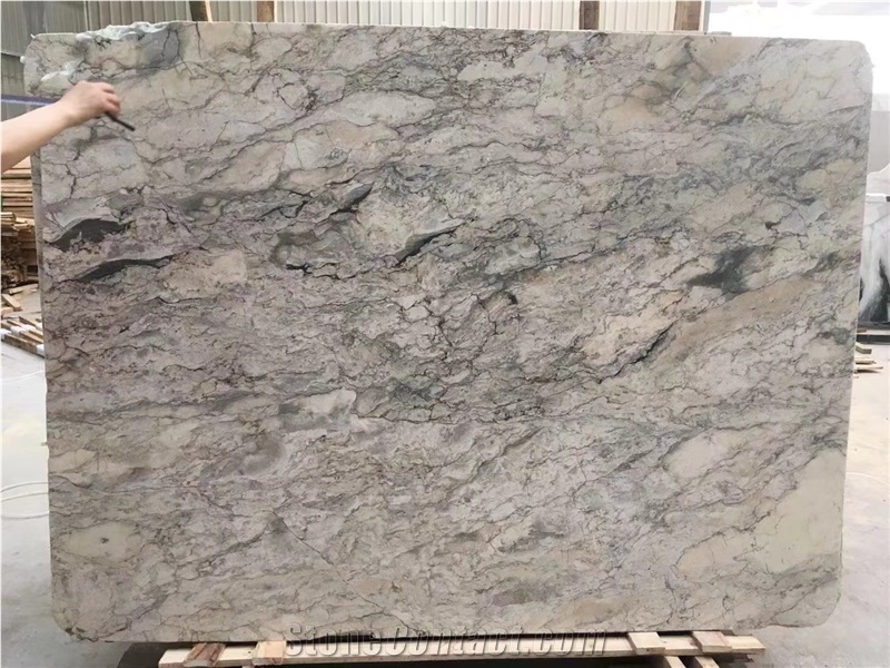 Chinese Ocean Star Marble Polished Slabs For Outdoor Design