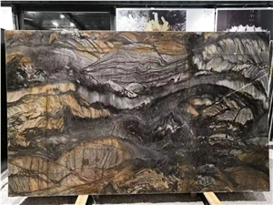 Shangrila Brown Quartzite Hangri-La Brown Wooden Slab Tile