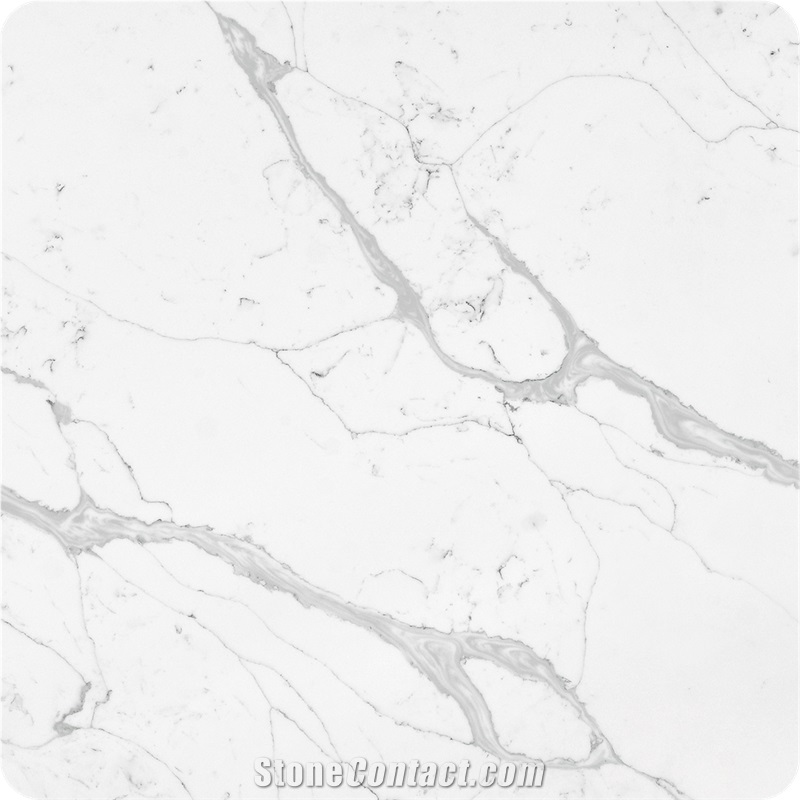 5007 Crema Marmi Artificial Stone White Calacata Quartz Slab