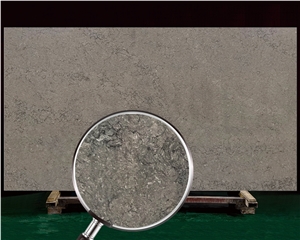 Popular 6013 Turbin Grey Quartz Slabs