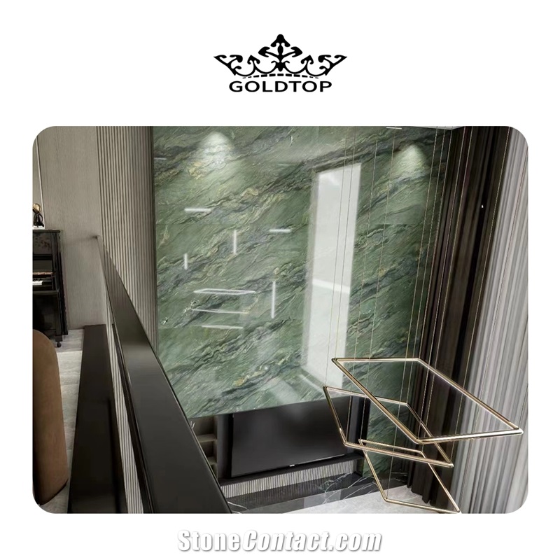 GOLDTOP OEM/ODM Verde Fusion Granite Slabs