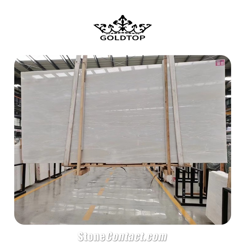 High Quality Luxury Natural Cary Ice Marble Slabs For Hotel