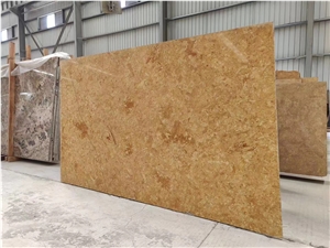 Pola Gold Limestone Slabs For Wall Floor