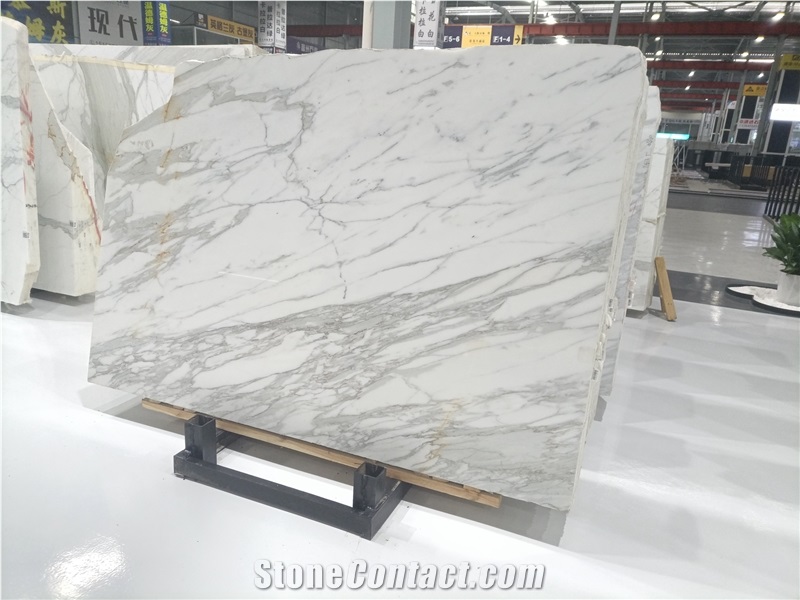 Cheap Italy Calacatta White Marble Slabs And Tiles