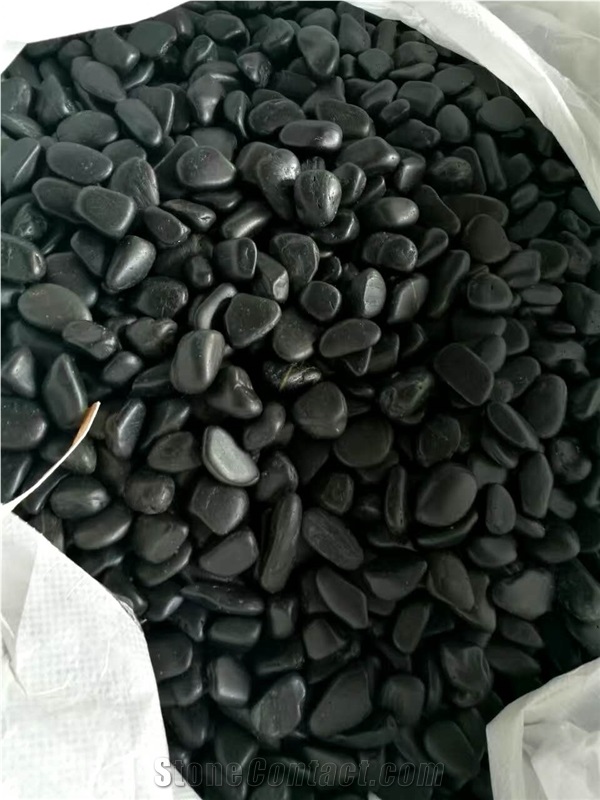 Polished Black Pebbles,Gravels And Riverstone