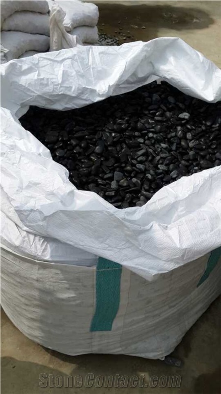 Polished Black Pebbles,Gravels And Riverstone