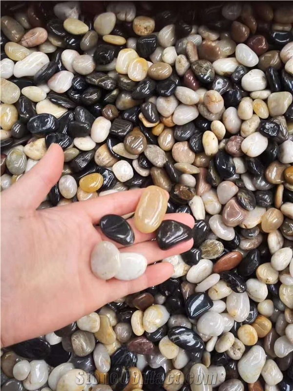 Polished Mixed Pebbles,Gravels And Riverstone