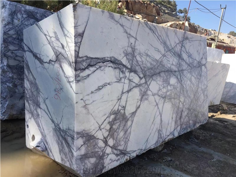 Lilac White Marble Slabs