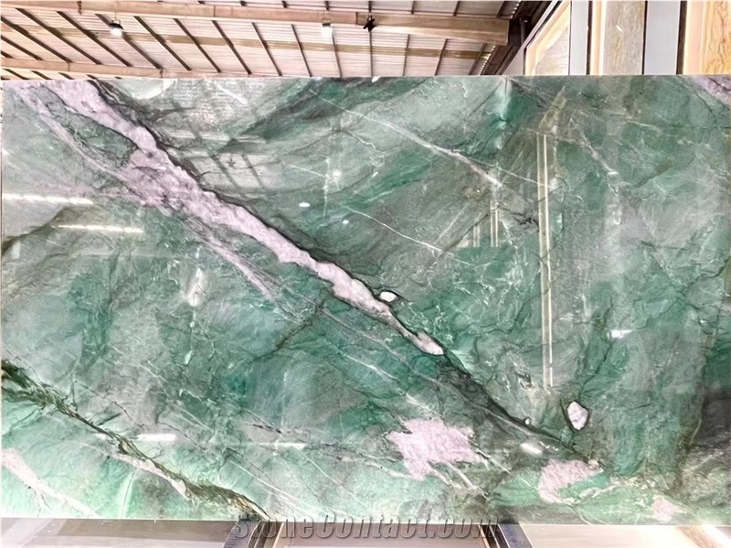 Amazonite Cristallo Green Quartzite Slab