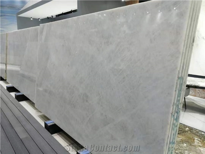 Cristalita Blanc Quartzite Slab Polished