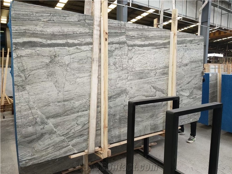 Turkey Sliver Titanium Marble Slab Tile  Polish