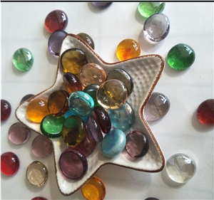 Glass Flat Beads