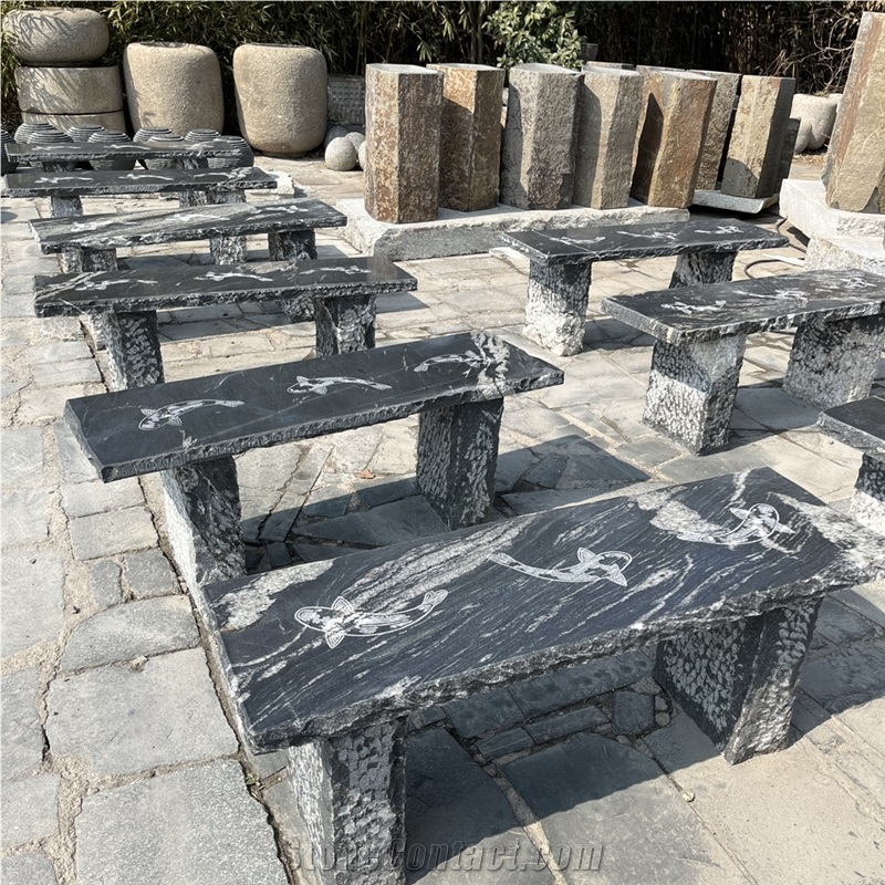 Granite Stone Bench Outdoor Chair