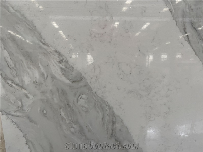 Marble Look Engineered Quartz Stone Slab China