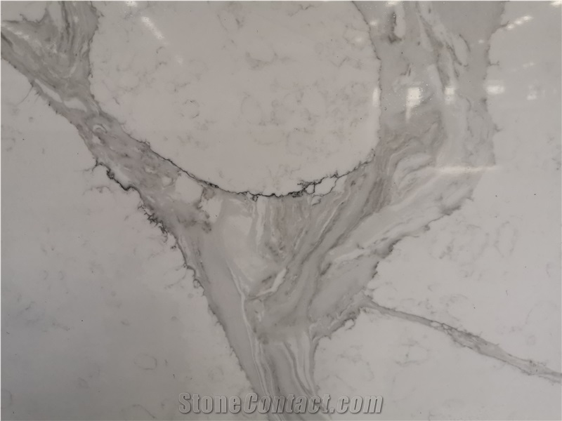 Marble Look Engineered Quartz Stone Slab China