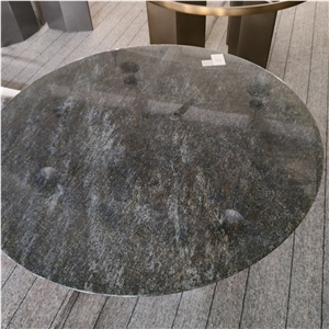 Dark Green Natural Stone Platinum Granite Coffee Table Top