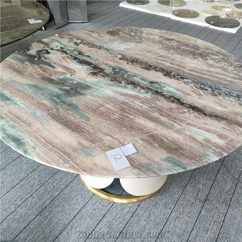 Green Valley Marble Dining Room Table Top