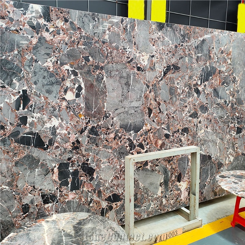 Grey Slab Ice Age Marble For Wall And Floor